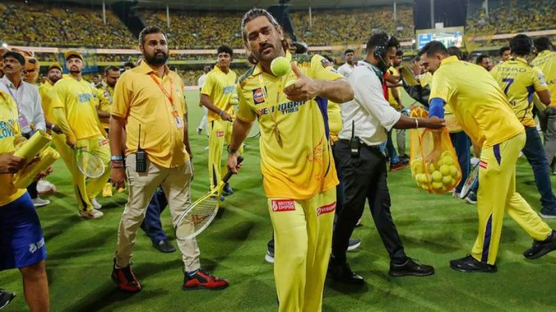 CSK Management's Surprise Gift to MSD Goes Viral After Match
