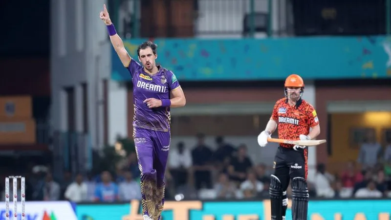 KKR's Mitchell Starc Takes First Wicket Of IPL 2024 Finals, Abhishek Sharma Out
