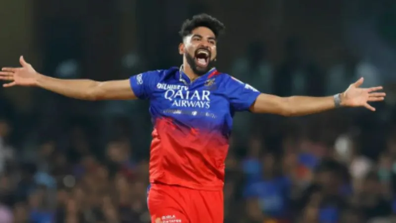 Funny Mix-Up in RCB vs DC Clash: Siraj Learns from Mukesh Kumar's Witty Dismissal