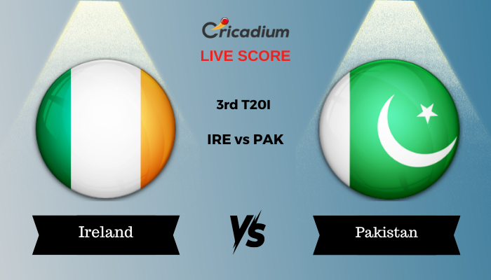 Follow Pakistan tour of Ireland 2024 3rd T20I IRE vs PAK Live Score Live Score. Catch ball-by-ball commentary of Ireland vs Pakistan.