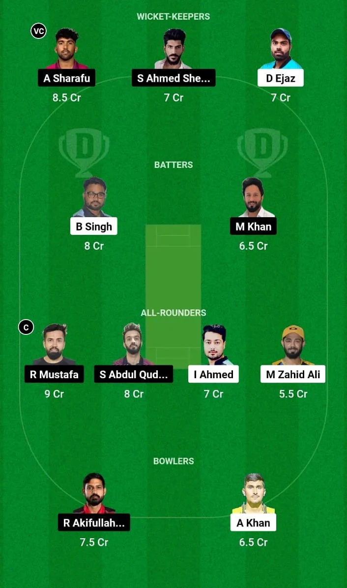 BWD बनाम SRE Dream11 भविष्यवाणी मैच 42 ICCA अरेबियन T10 2024