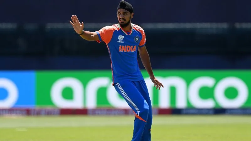 India's Arshdeep Singh sends off Litton Das to the pavillion with an off spinner in India vs Bangladesh