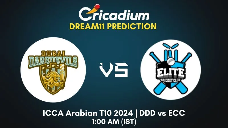 DDD vs ECC Dream11 Prediction Match 13 ICCA Arabian T10 2024