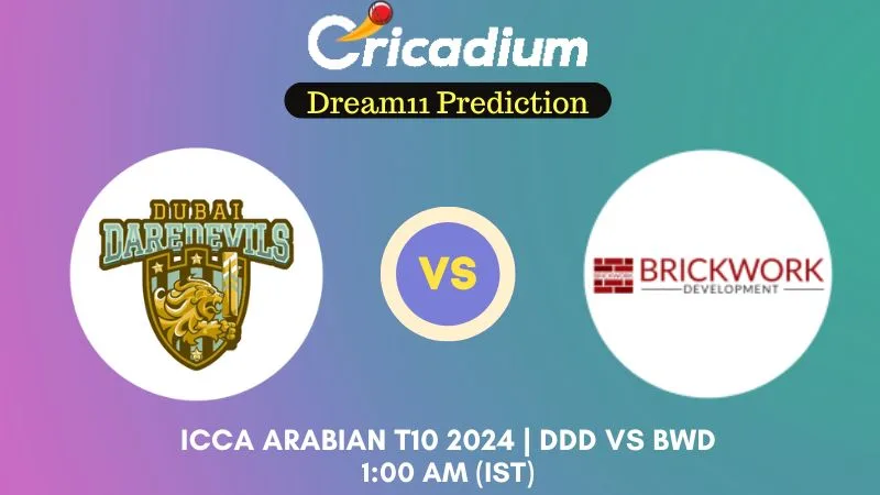 DDD vs BWD Dream11 Prediction Match 66 ICCA Arabian T10 2024