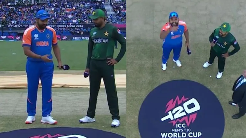 Rohit Sharma's Hilarious Toss Moment in India vs Pakistan T20 World Cup Clash