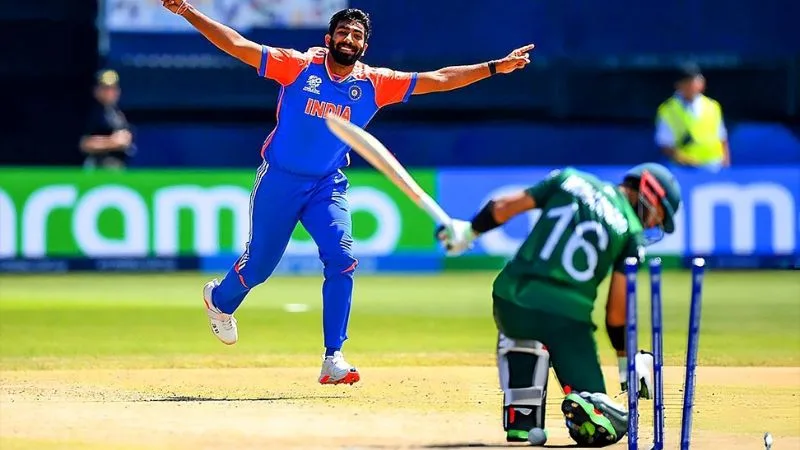 Rizwan's Reckless Slog, Bowled by Bumrah, Stumps Shattered