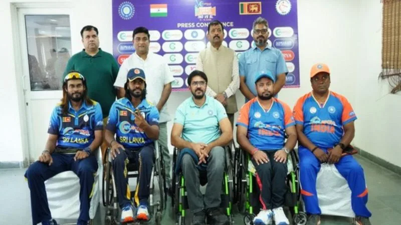 India and Sri Lanka wheelchair teams to get involved in a 5-match T20 cricket series