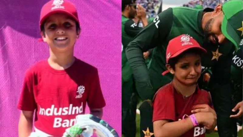 Babar Azam Worried as Kid Cries More After Receiving Gloves