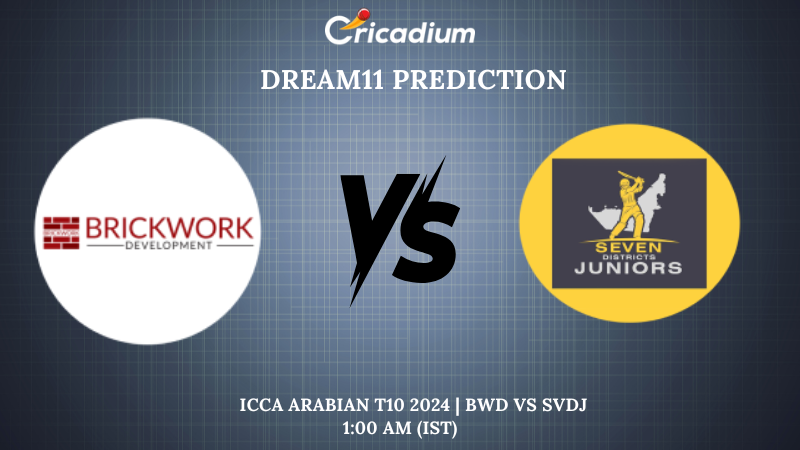 BWD vs SVDJ Dream11 Prediction Match 10 ICCA Arabian T10 2024
