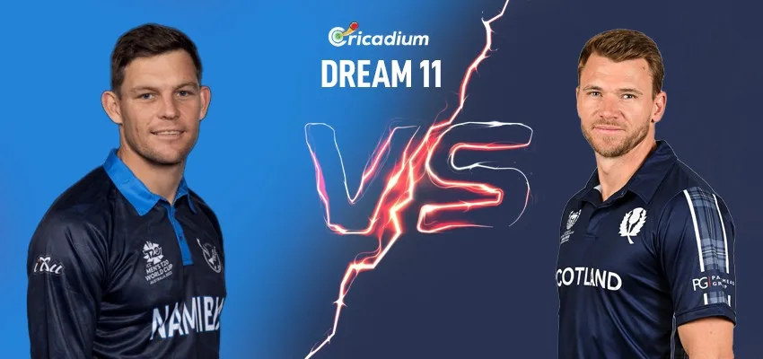 NAM vs SCO Dream11 Prediction T20 World Cup 2024 12th T20I