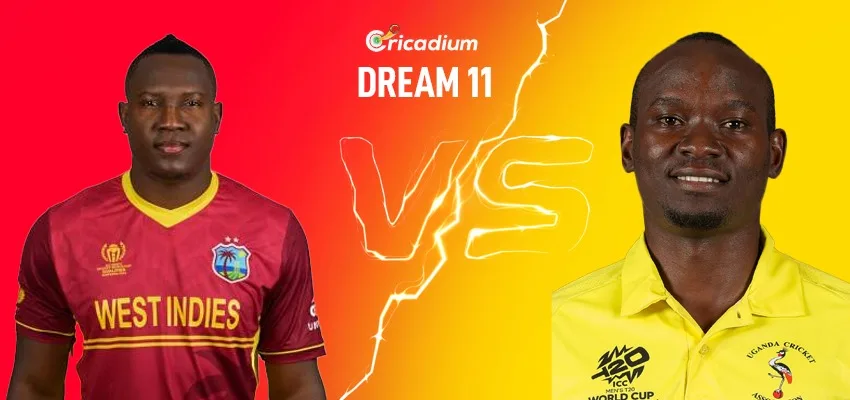 WI vs UGA Dream11 Prediction T20 World Cup 2024 18th T20I