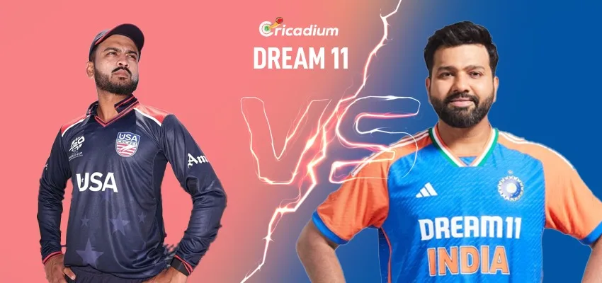 USA vs IND Dream11 Prediction T20 World Cup 2024 25th T20I