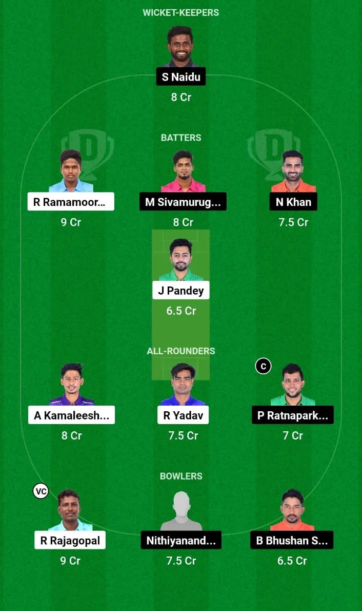 BXI vs TIG Dream11 Prediction Match 9 Siechem Pondicherry Mens T20 2024