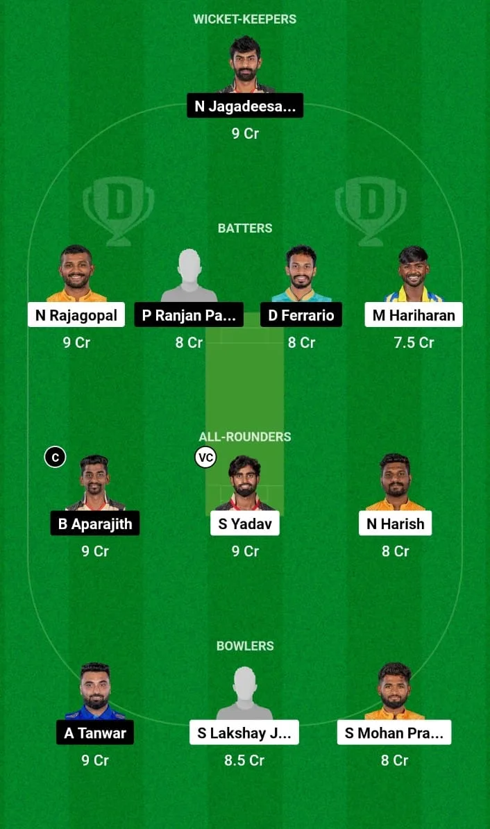 NRK vs CSG Dream11 Prediction 4th T20I Tamil Nadu Premier League 2024