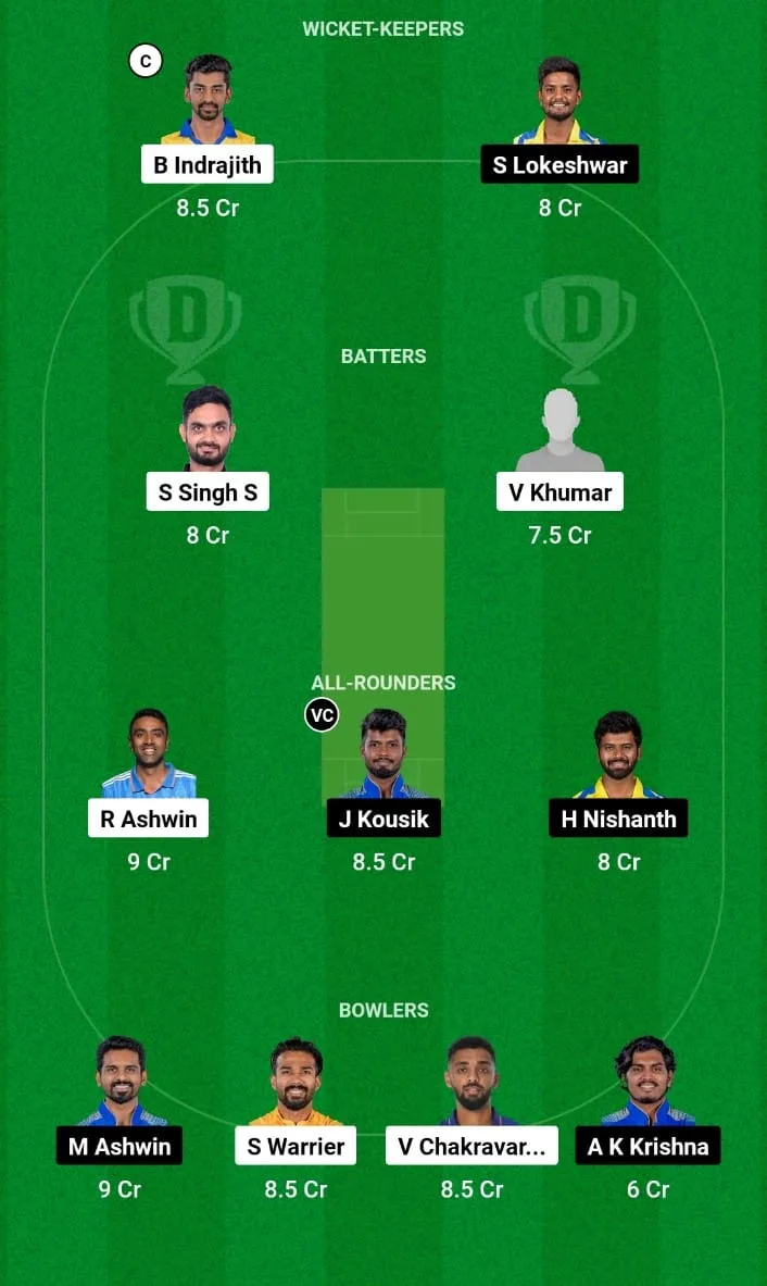 DD vs SMP Dream11 Prediction 24th T20I TNPL 2024