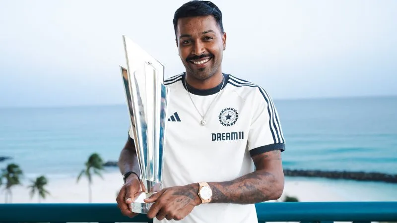 Hardik Pandya becomes “T20 no.1 All Rounder” after WT20C 2024