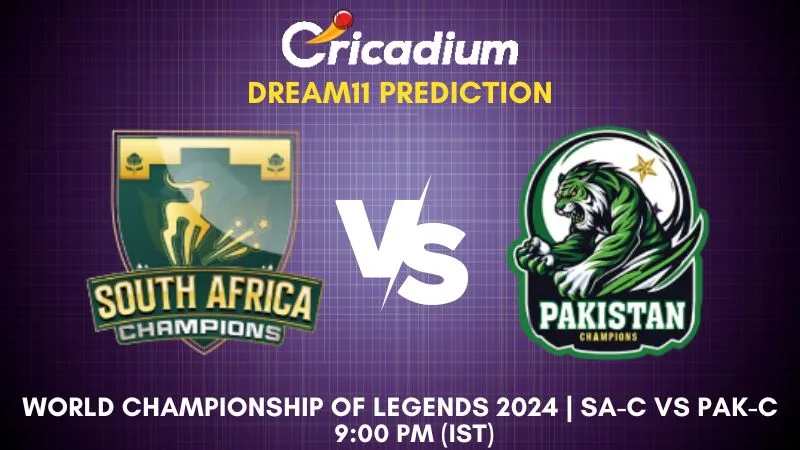 SA-C vs PAK-C Dream11 Prediction 13th T20I World Championship of Legends 2024