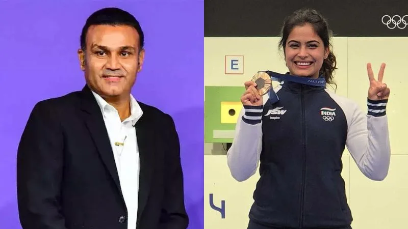 Sehwag Congratulates Bhaker on Medal Win Paris Olympics