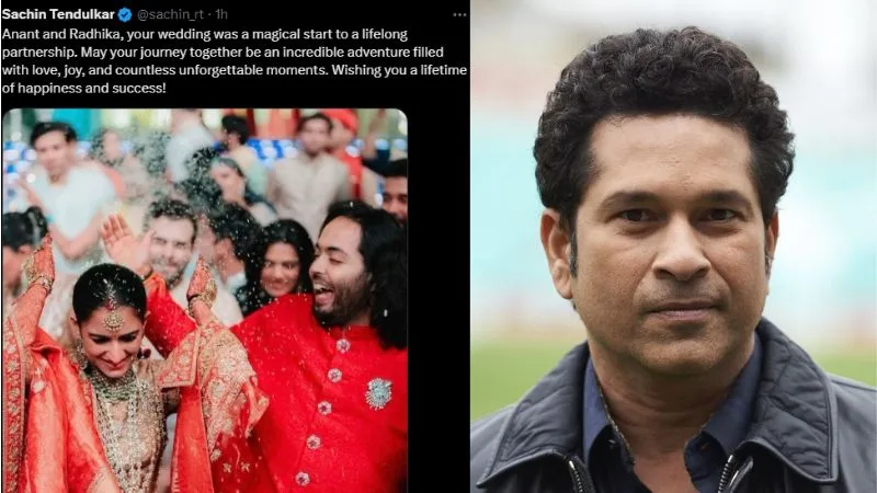 Sachin Tendulkar's Heartfelt Message to Anant and Radhika