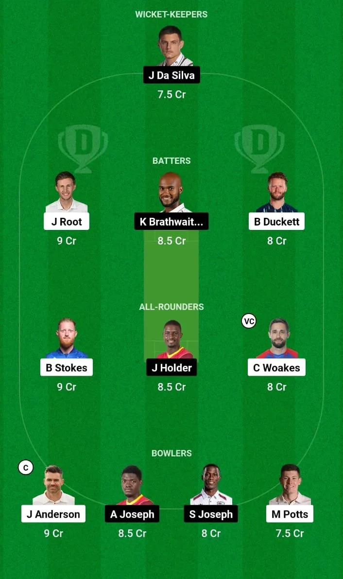 ENG vs WI Dream11 Prediction West Indies tour of England 2024 Match 1