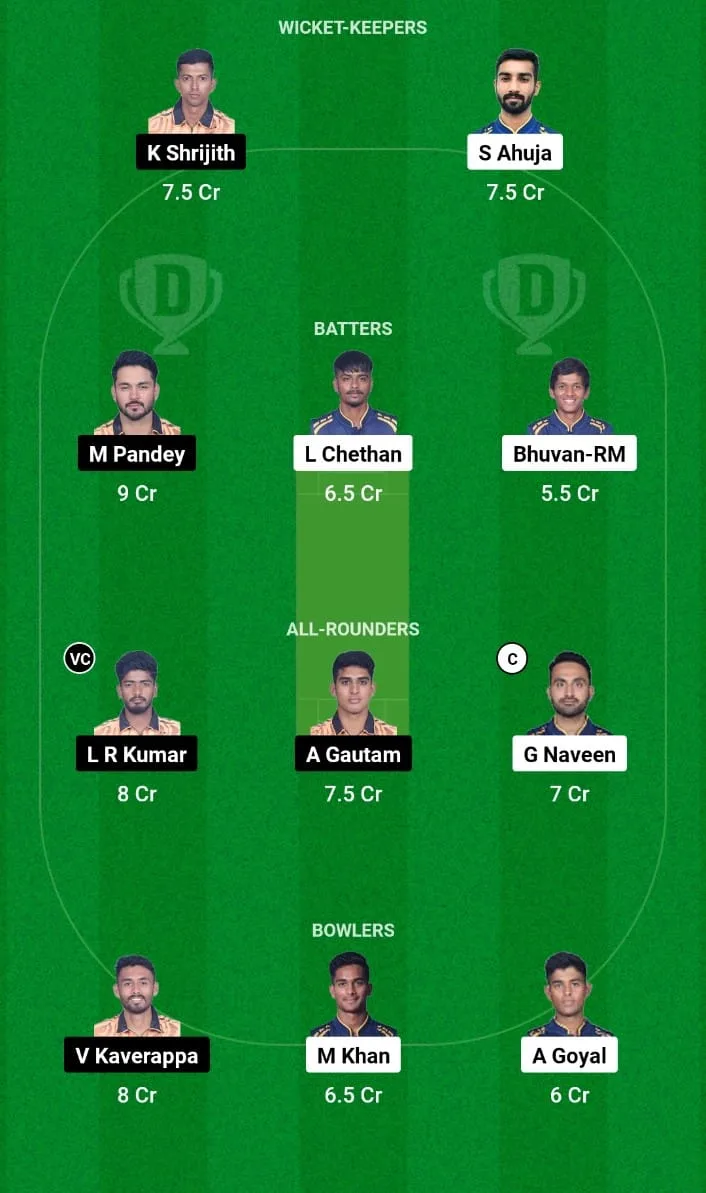 BB vs HT Dream11 Prediction 9th T20I Maharaja T20 Trophy 2024