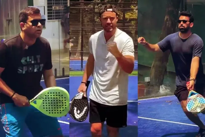 AB de Villiers Plays Padel Tennis with Zaheer Khan, Robin Uthappa, and More on India Trip