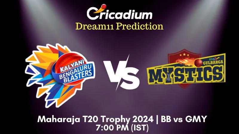 BB vs GMY Dream11 Prediction 24th T20I Maharaja T20 Trophy 2024