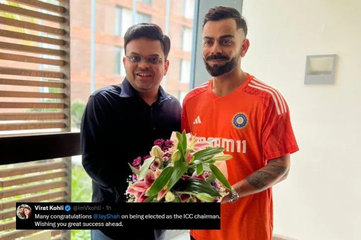 Kohli Congratulates Jay Shah on Becoming ICC Chairman