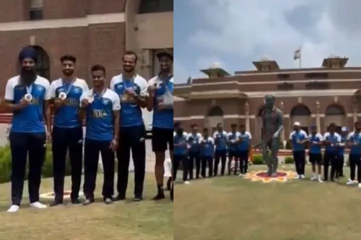 Olympics 2024: Indian hockey team tribute to Major Dhyan Chand