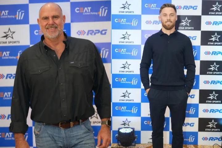 Phil Salt and Matthew Hayden Attend CEAT Awards Event