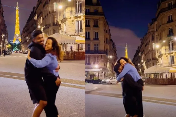 Sanju Samson & Charulatha's Eiffel Tower Love Moment