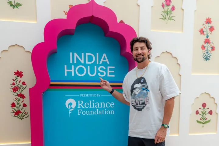 Tim David Shows Support at India House During Paris 2024 Olympics