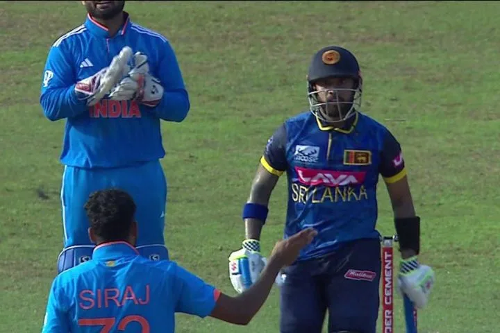 Watch: Mohammed Siraj and Kusal Mendis Clash in Heated Exchange During Third ODI