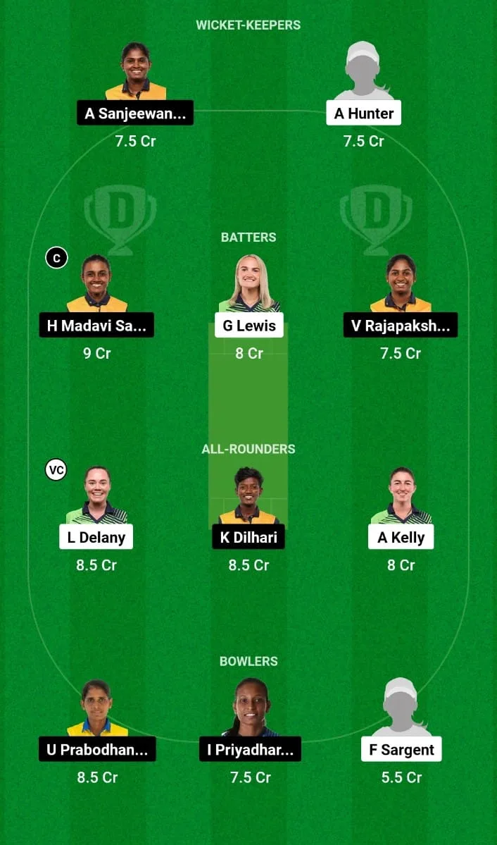 IRE-W vs SL-W Dream11 Prediction 2nd T20I Sri Lanka Women tour of Ireland 2024 
