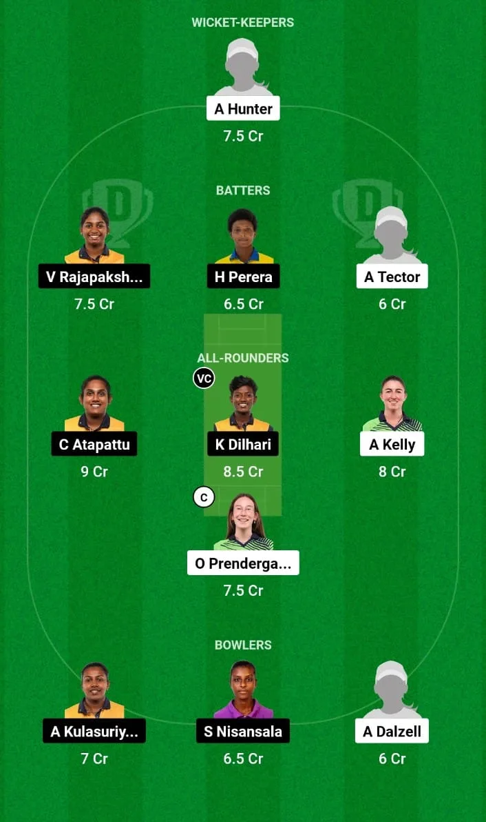 IRE-W vs SL-W Dream11 Prediction 2nd ODI Sri Lanka Women tour of Ireland 2024
