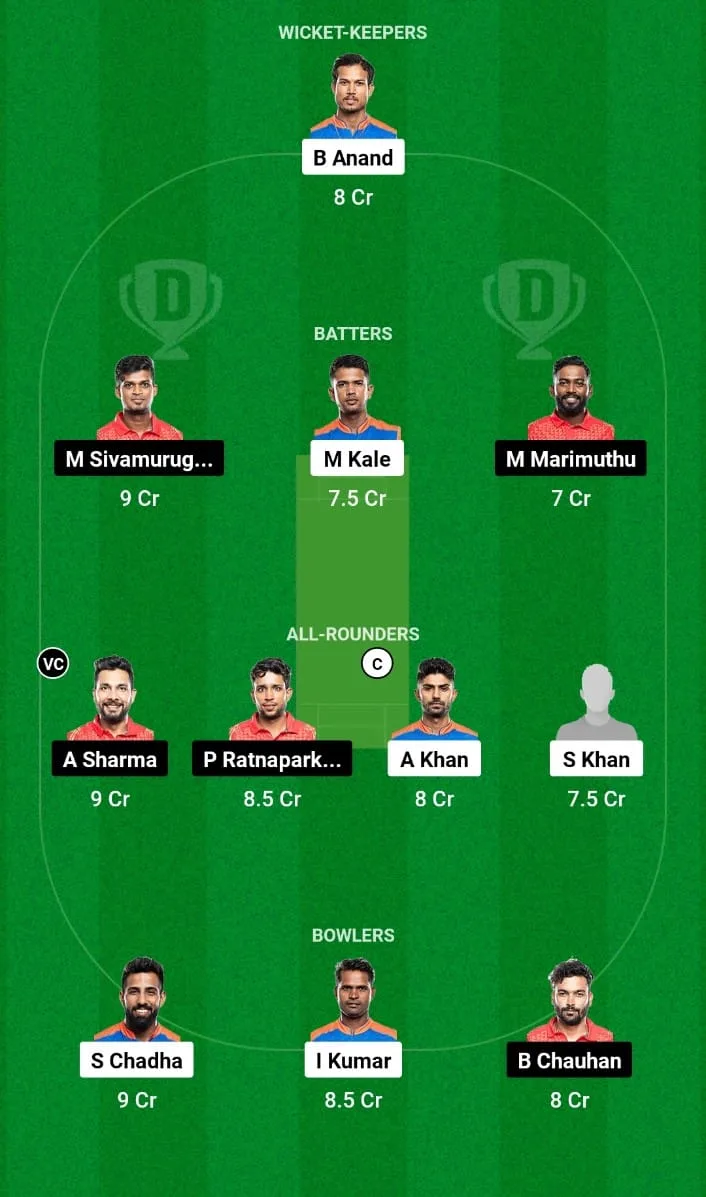 VMK vs KAK Dream11 Prediction Match 21 Pondicherry Premier League 2024