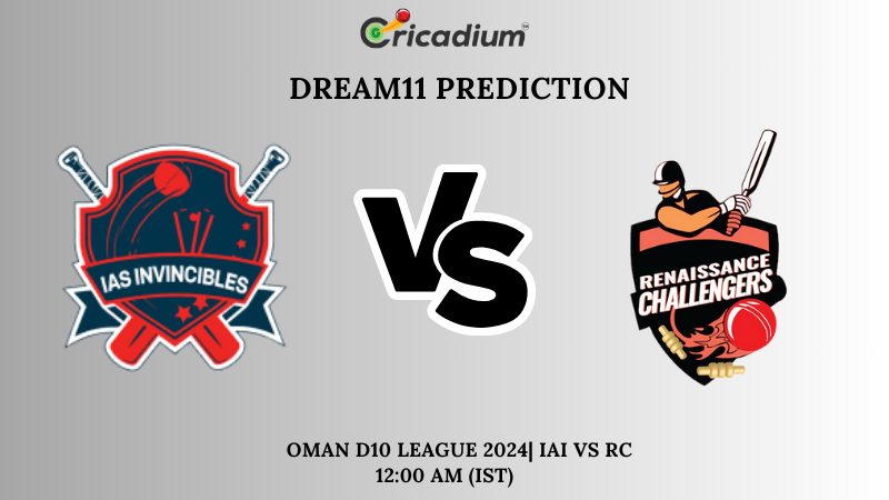 IAI vs RC Dream11 Prediction Match 8 Oman D10 League 2024