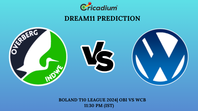 OBI vs WCB Dream11 Prediction 29th T20I Boland T10 League 2024