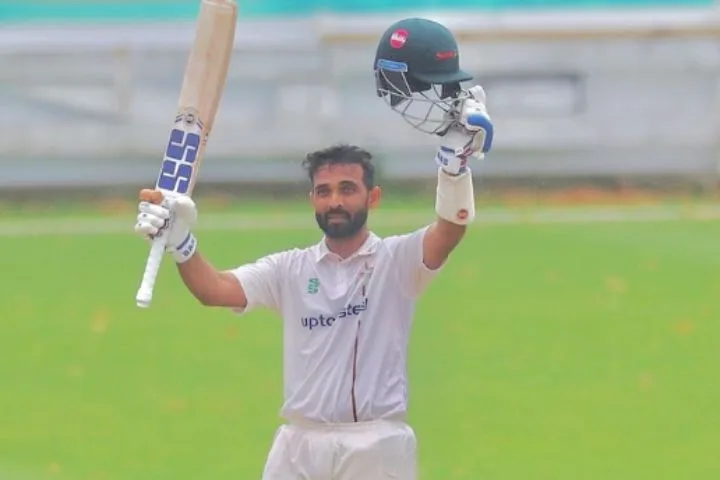 Ajinkya Rahane Attends Arsenal Game with Aparshakti Khurana