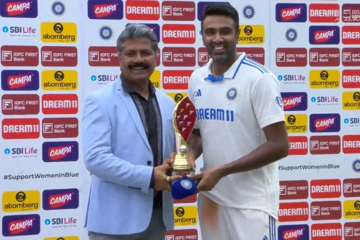 Ashwin Breaks Records in 1st Test Against Bangladesh