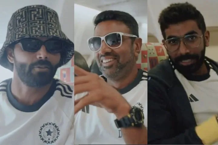 Bumrah and Jadeja Playfully Tease Ashwin on Flight to Kanpur