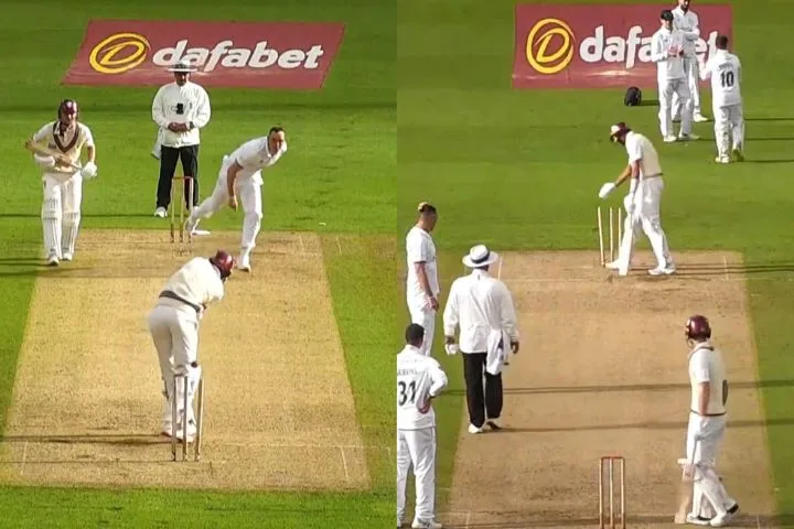 County Championship 2024 Watch Kyle Abbott Denied Wicket Due to Bizarre Incident