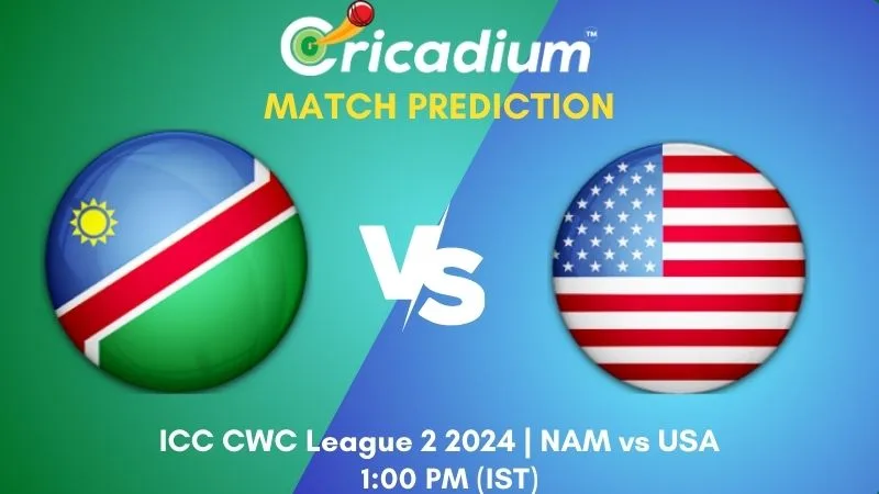 NAM vs USA Match Prediction 25th ODI ICC CWC League 2 2024