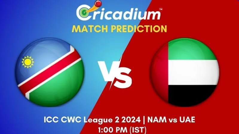 NAM vs UAE Match Prediction 29th ODI ICC CWC League 2 2024