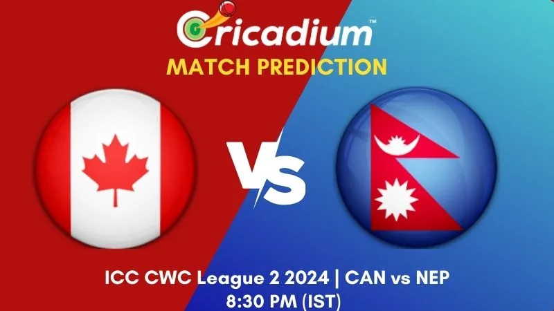 CAN vs NEP Match Prediction 32nd ODI ICC CWC League 2 2024