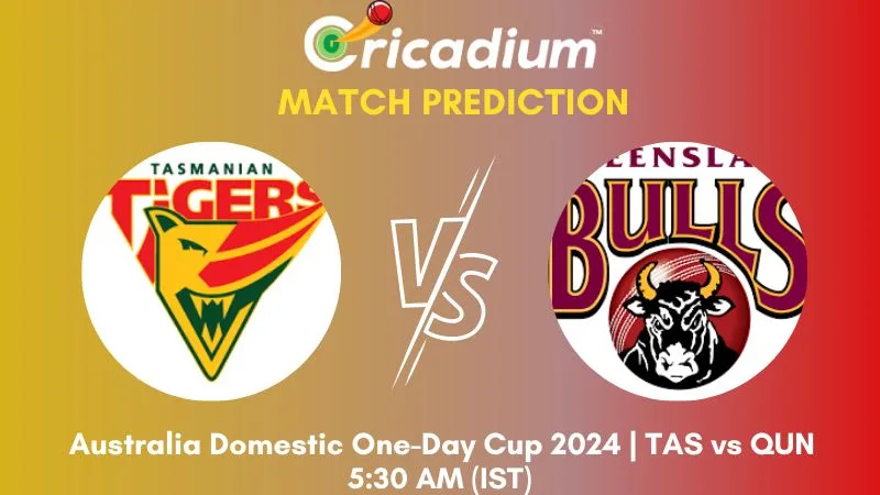 TAS vs QUN Match Prediction 4th T20I Australia Domestic One-Day Cup 2024