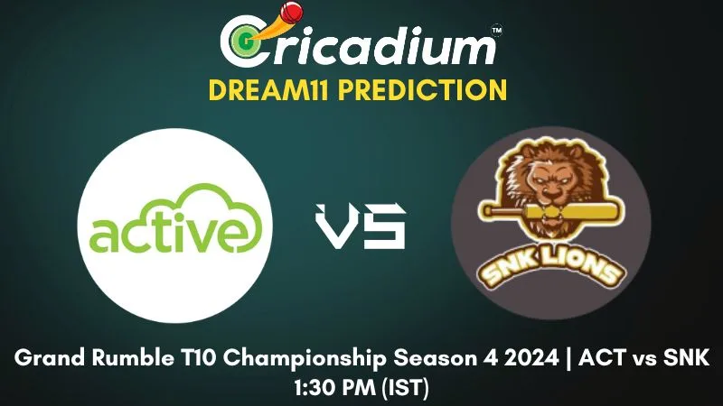 ACT vs SNK Dream11 Prediction Match 8 Grand Rumble T10 Championship Season 4 2024