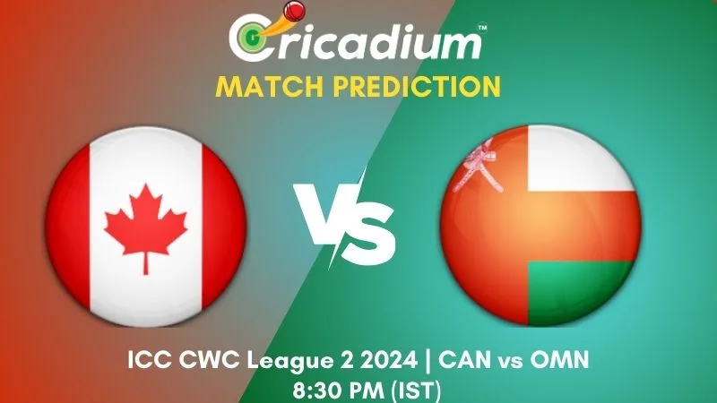 CAN vs OMN Match Prediction 36th ODI ICC CWC League 2 2024