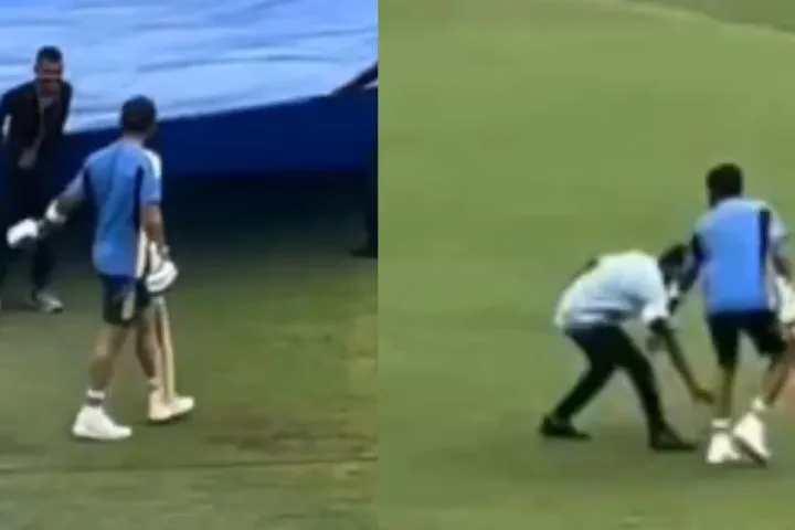 Kanpur Groundsman Touches Kohli’s Feet Before 2nd Test