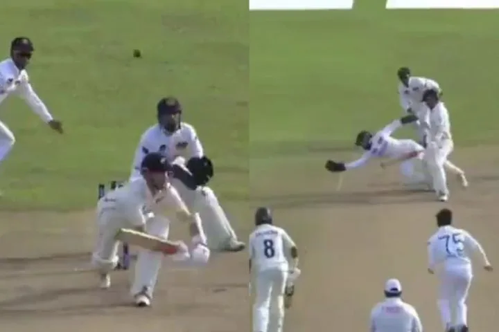 Kusal Mendis Stuns with Spectacular Catch to Dismiss Williamson